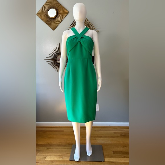 Vince Camuto Dresses & Skirts - Vince Camuto - Green Sleeveless Halter Sheath Dress